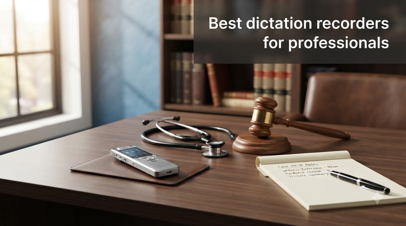 Best dictation recorders for professionals