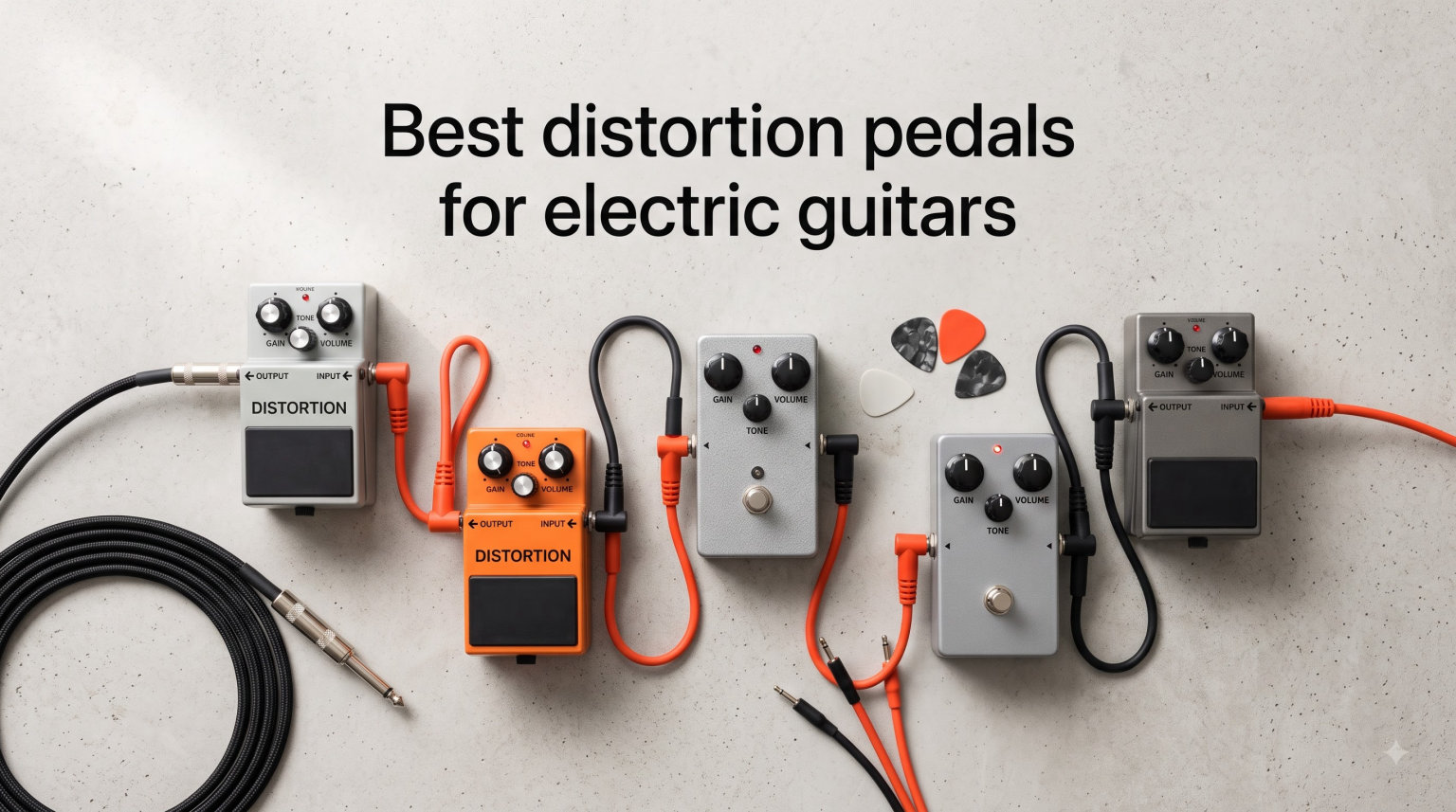 Best distortion pedals for electric guitars
