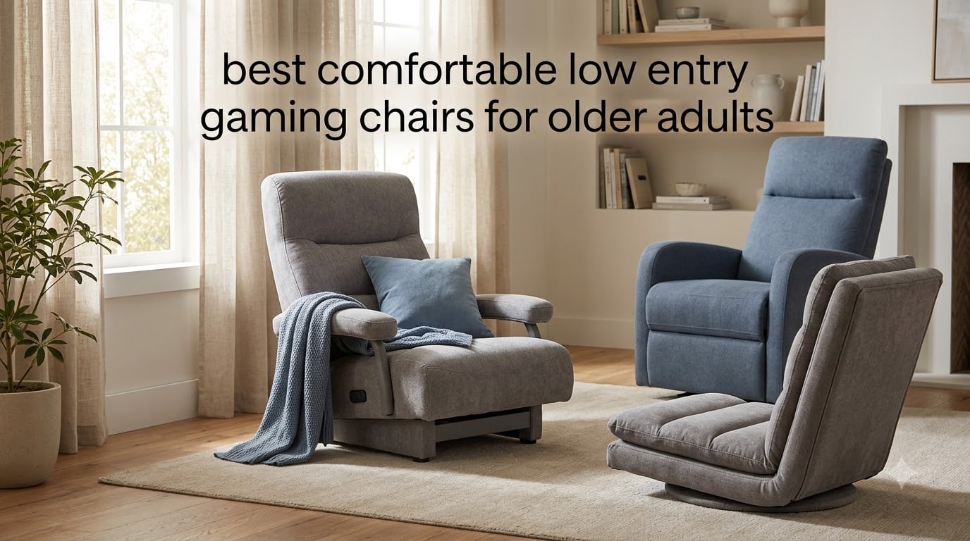 best comfortable low entry gaming chairs for older adults