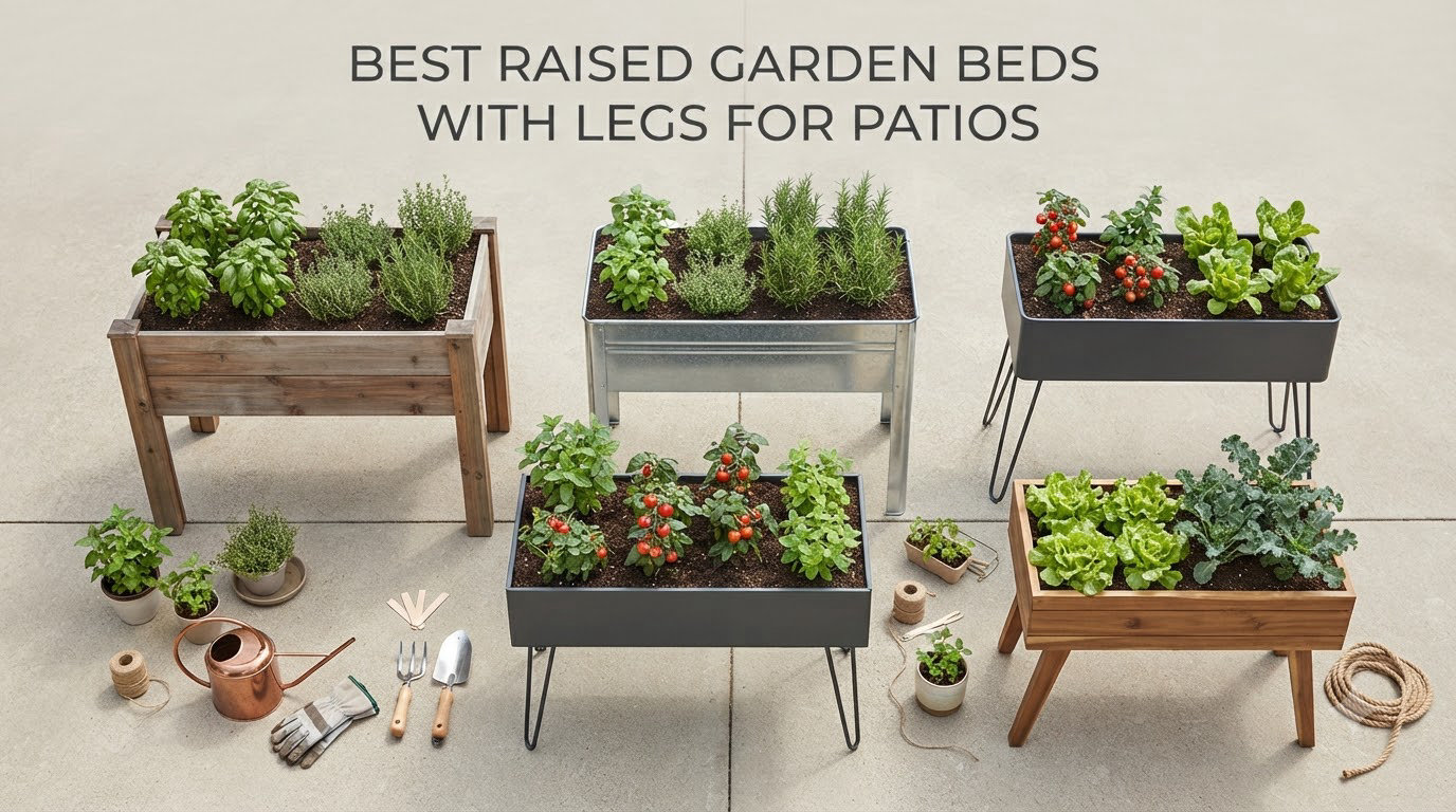 Best raised garden beds with legs for patios