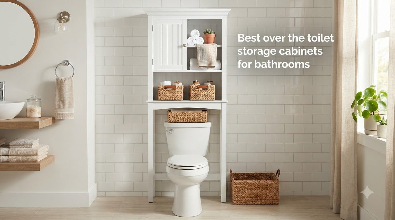 Best over the toilet storage cabinets for bathrooms