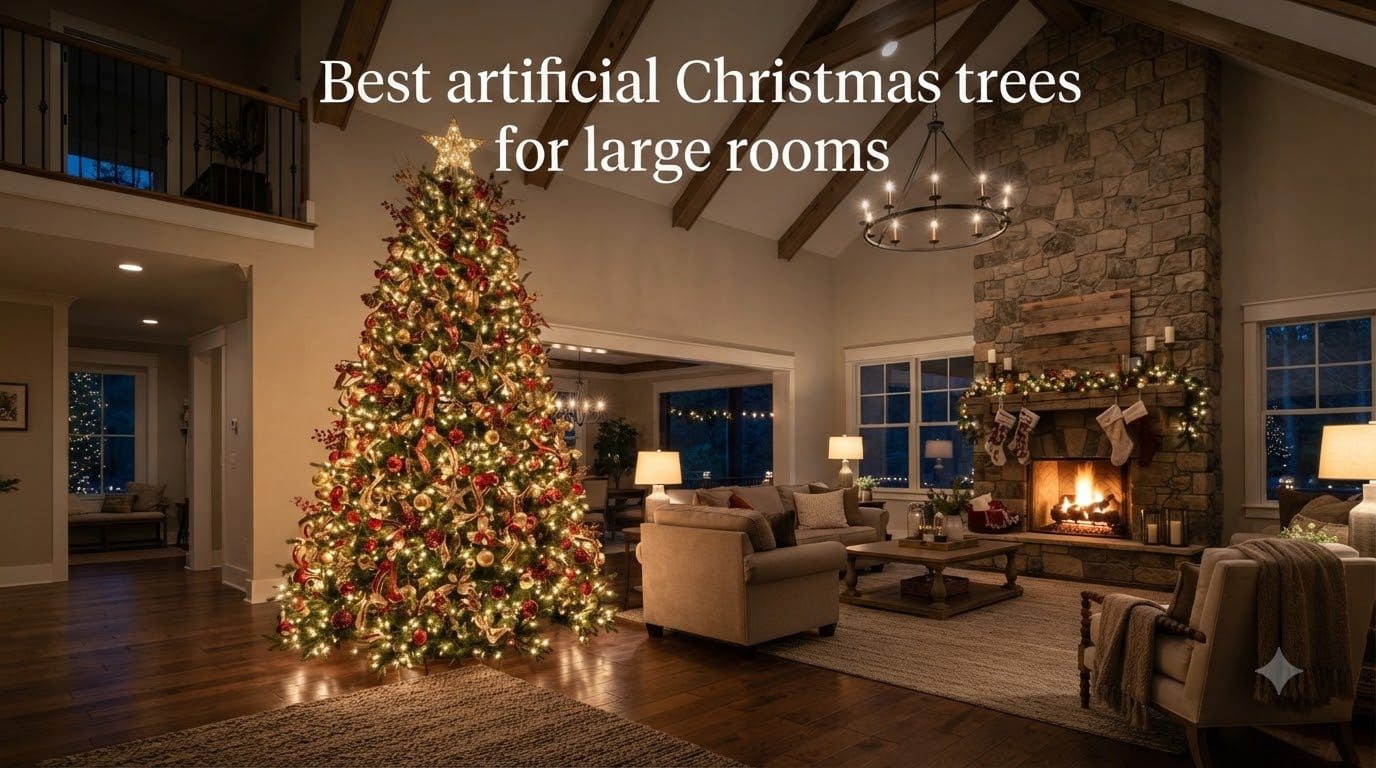 Best artificial Christmas trees for large rooms