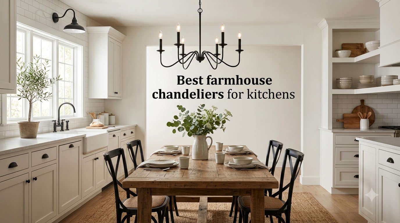 Best farmhouse chandeliers for kitchens