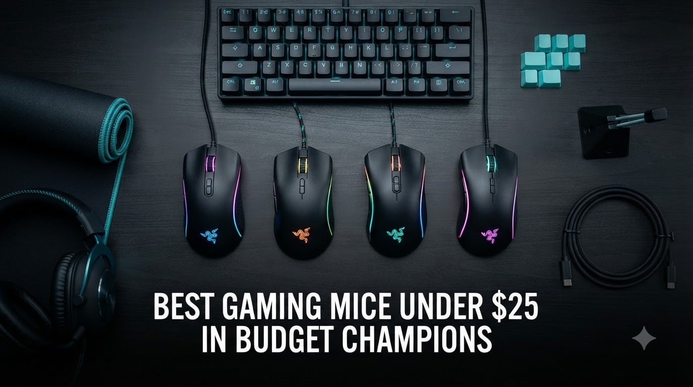 best gaming mice under $25 in budget champions