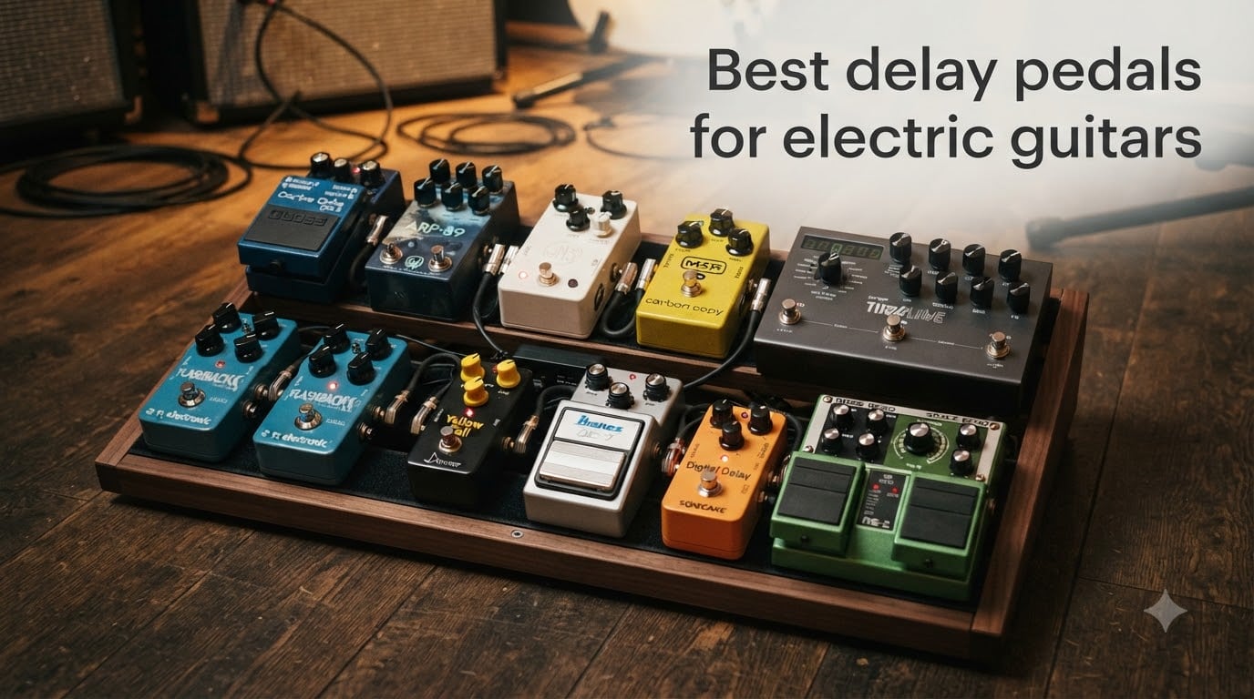 Best delay pedals for electric guitars