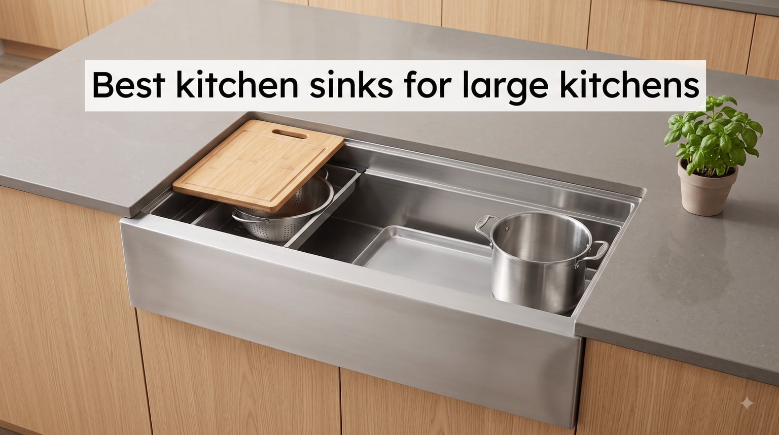 Best kitchen sinks for large kitchens