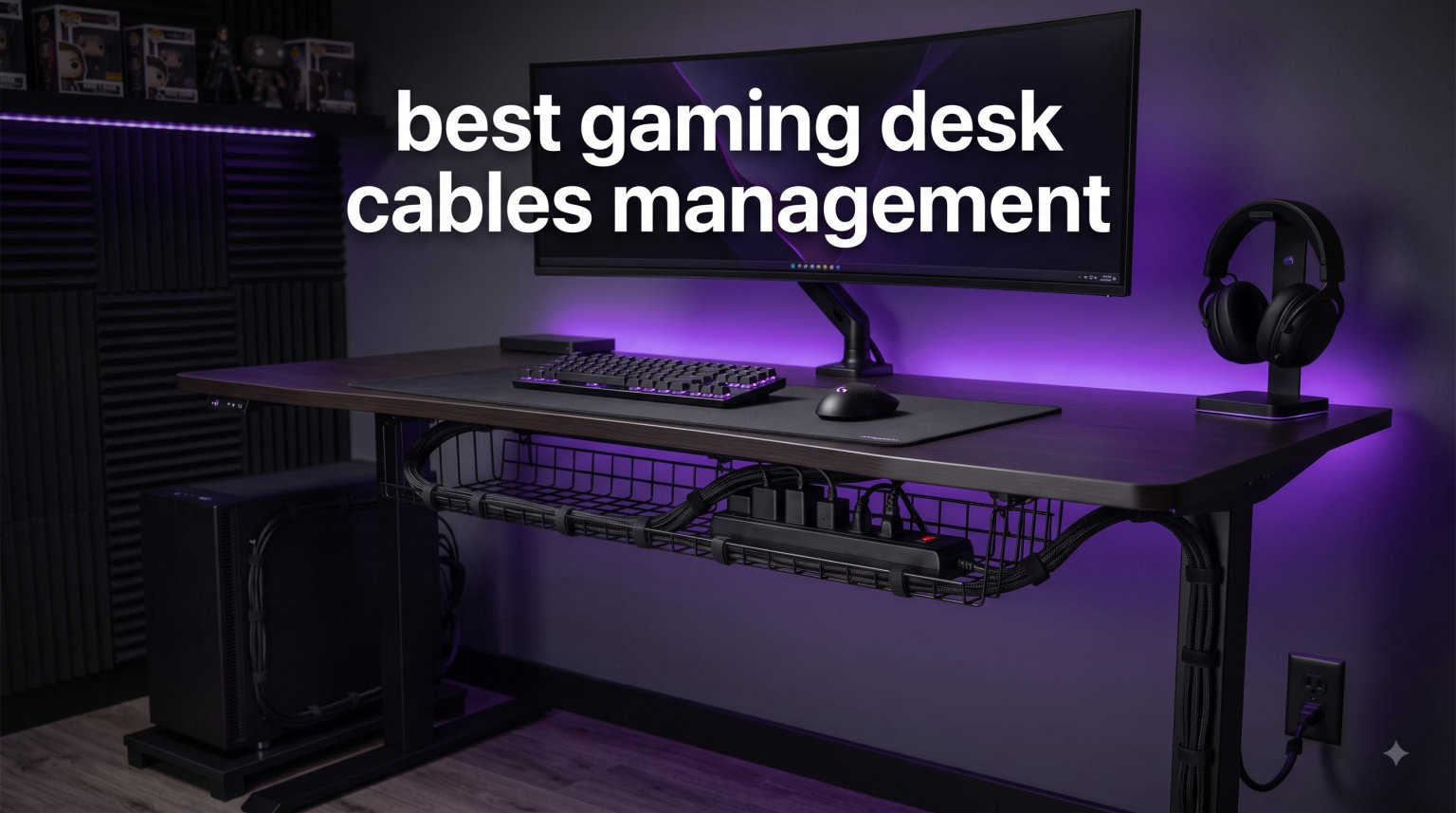 best gaming desk cables management