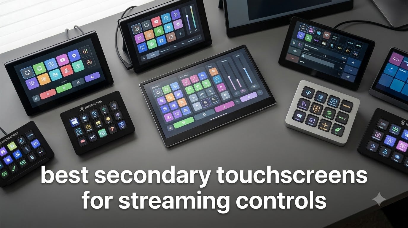 best secondary touchscreens for streaming controls