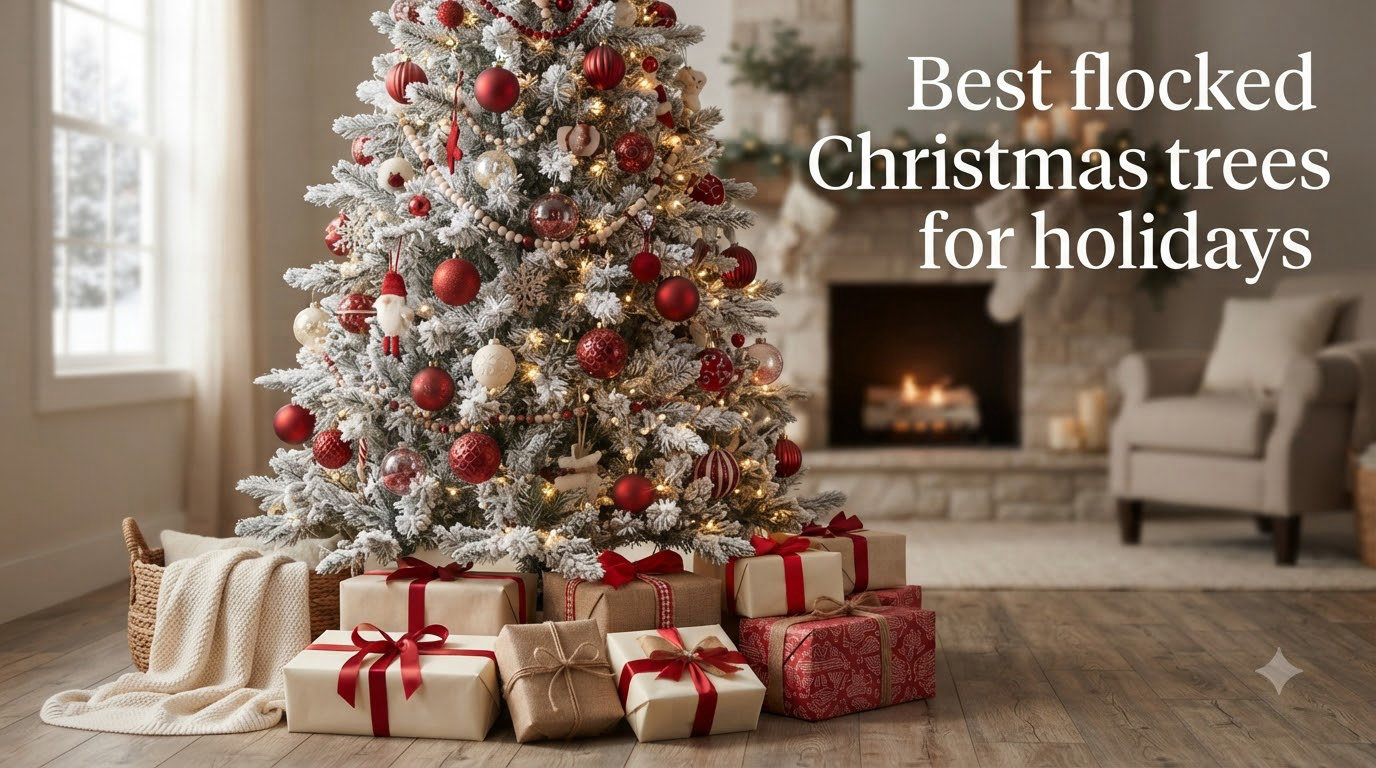 Best flocked Christmas trees for holidays