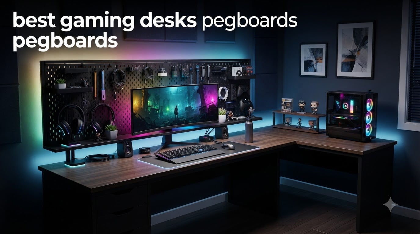 best gaming desks pegboards