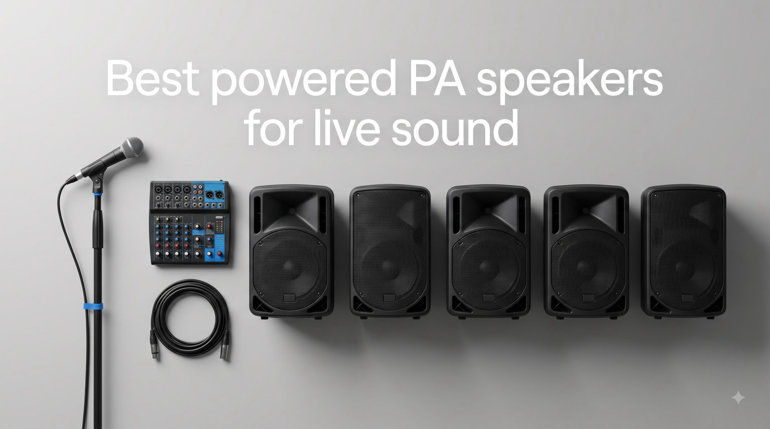 Best powered PA speakers for live sound