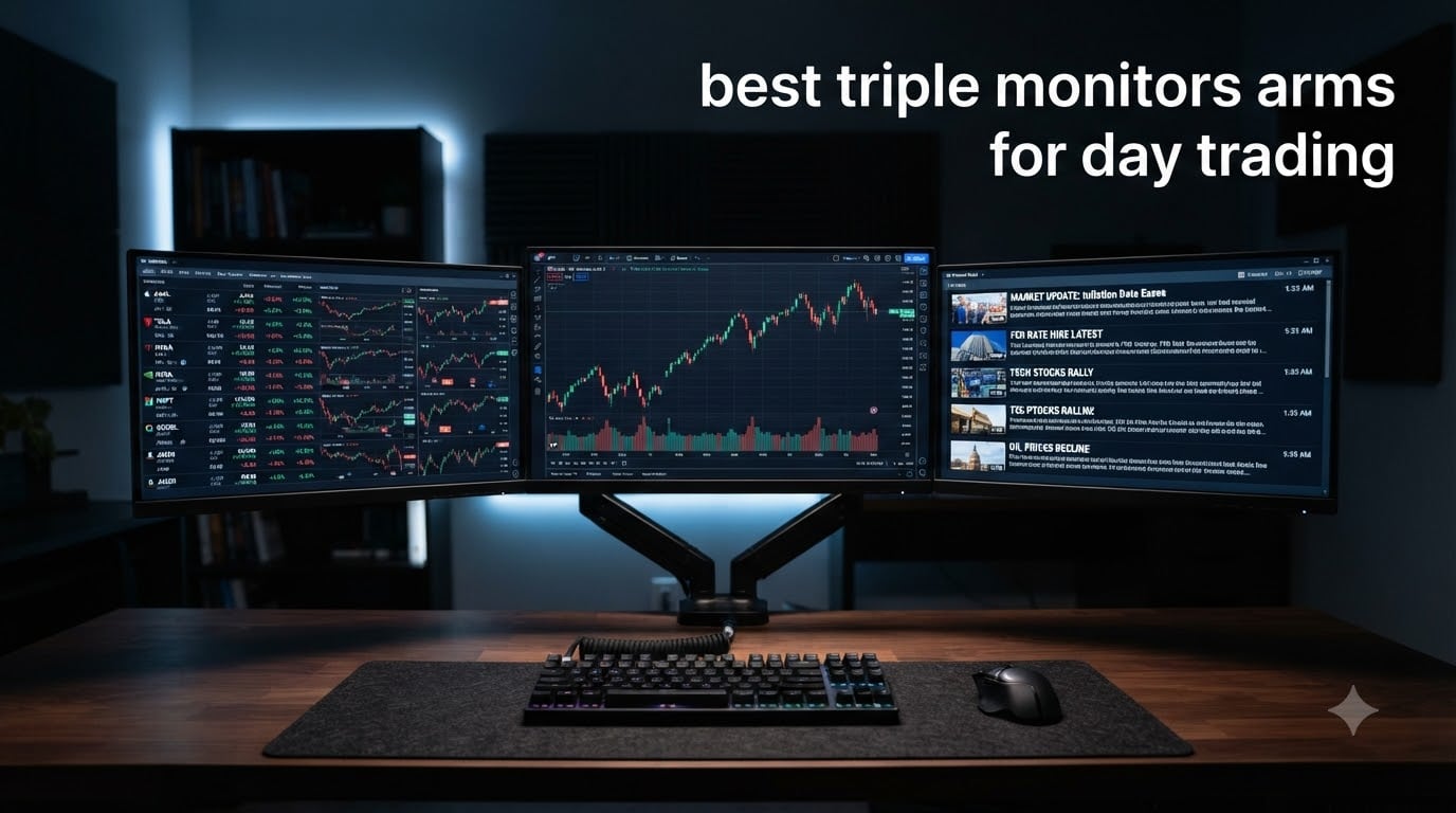 best triple monitors arms for day trading