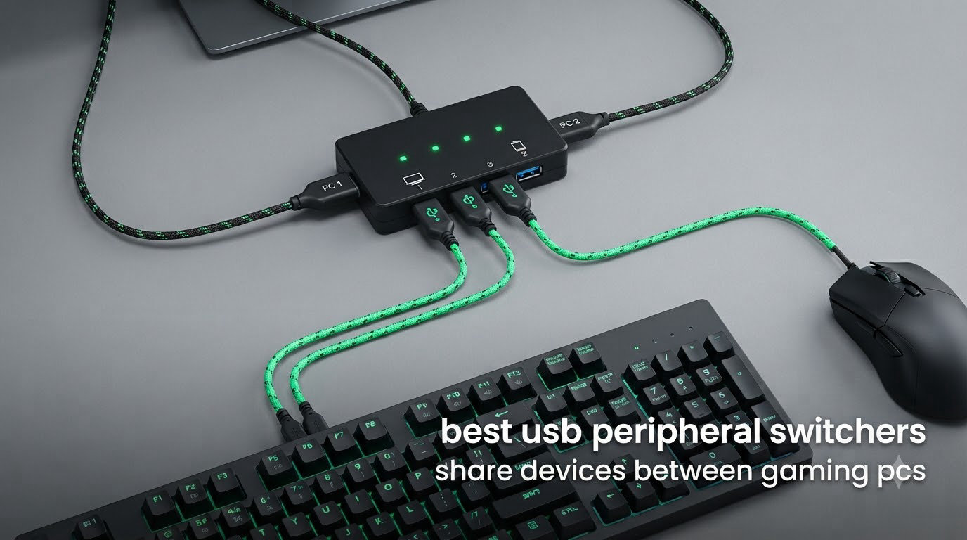 best usb peripheral switchers share devices between gaming pcs