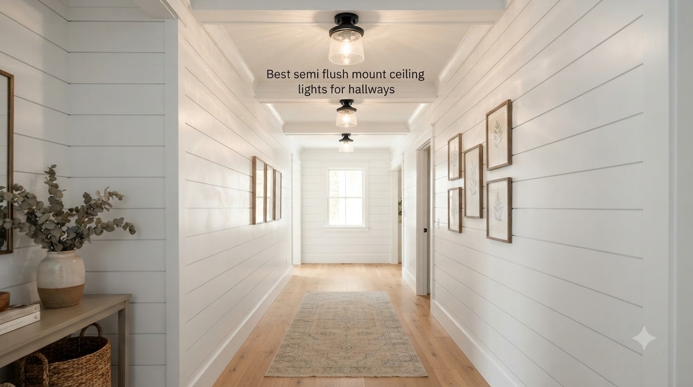 Best semi flush mount ceiling lights for hallways