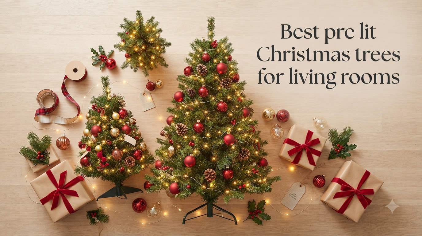 Best pre lit Christmas trees for living rooms