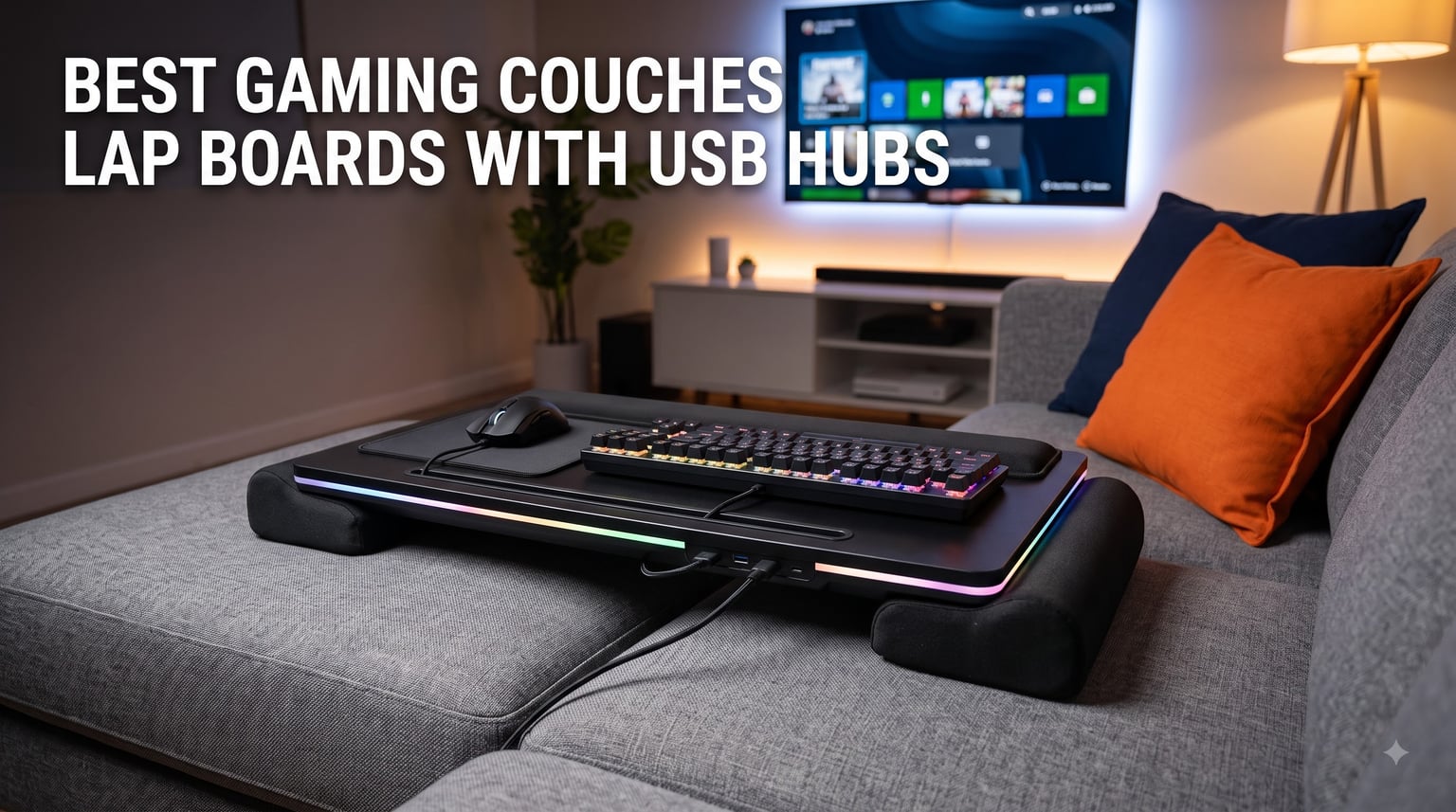 best gaming couches lap boards with usb hubs
