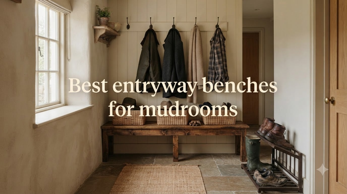 Best entryway benches for mudrooms