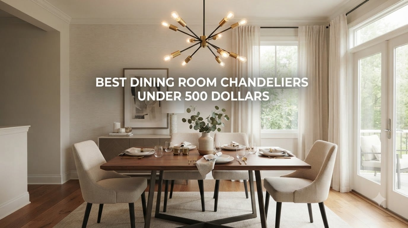 Best dining room chandeliers under 500 dollars