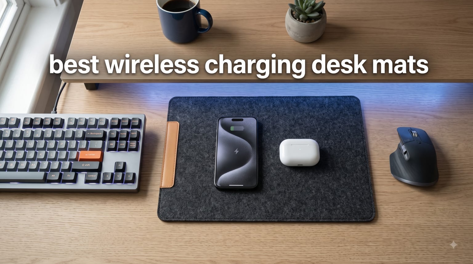 best wireless charging desk mats