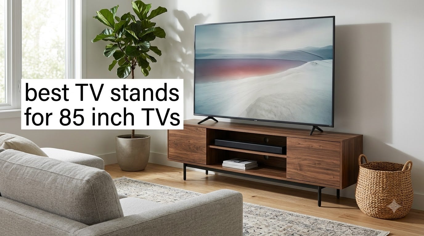 best TV stands for 85 inch TVs