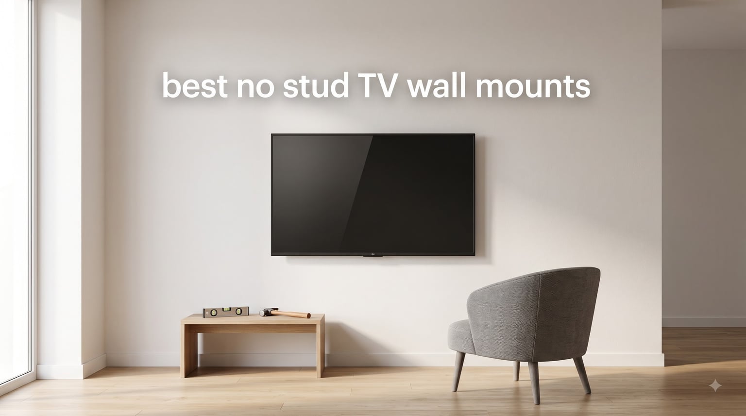 best no stud TV wall mounts