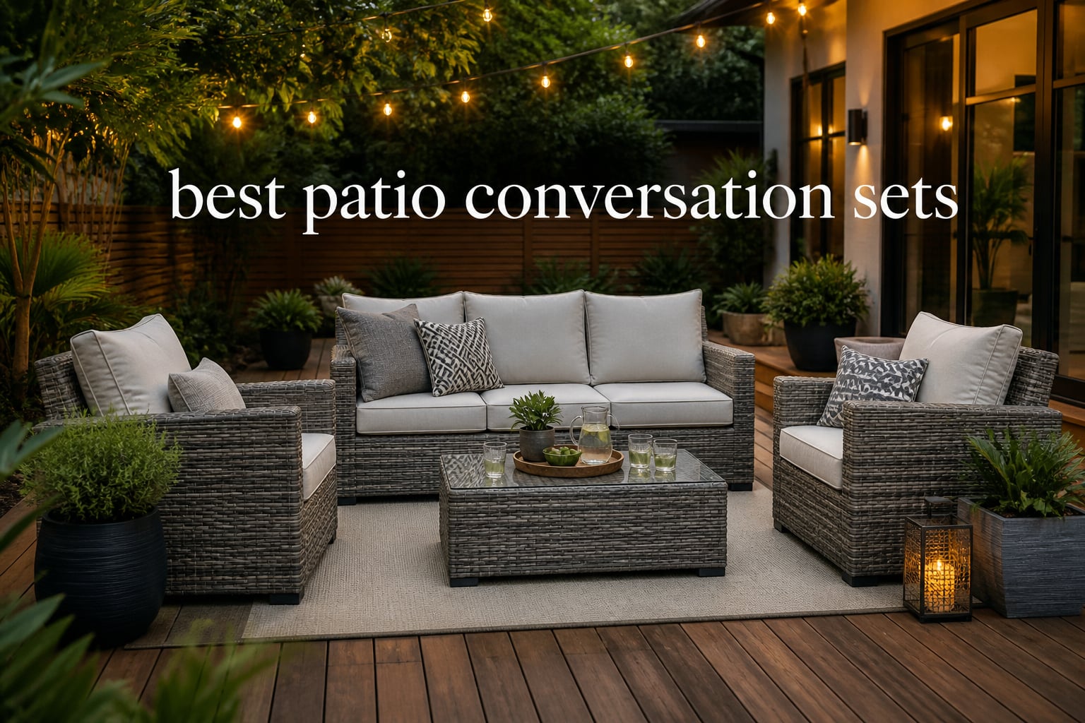 best patio conversation sets