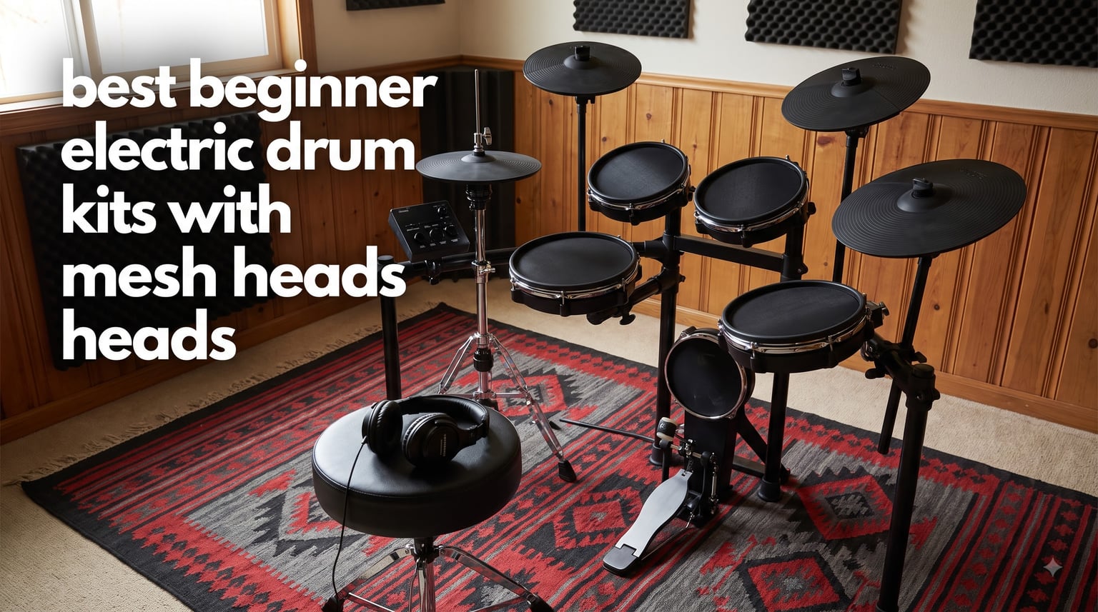 best beginner electric drum kits with mesh heads