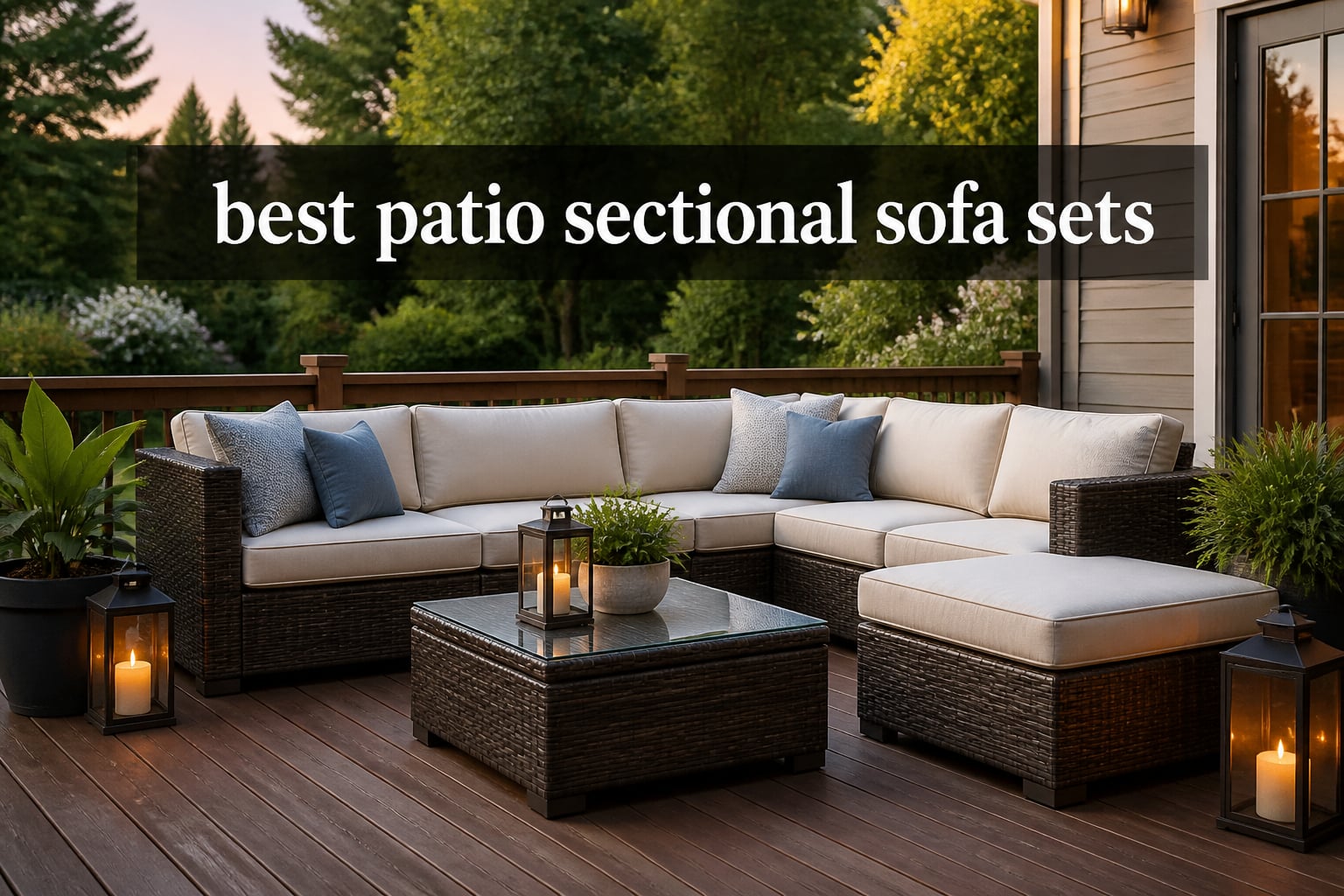 best patio sectional sofa sets