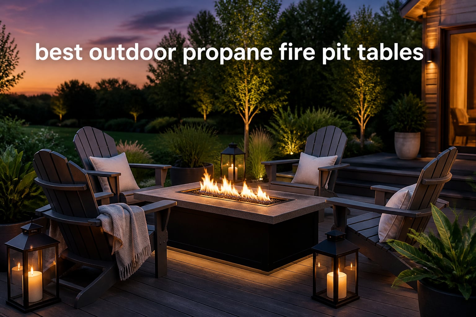 best outdoor propane fire pit tables