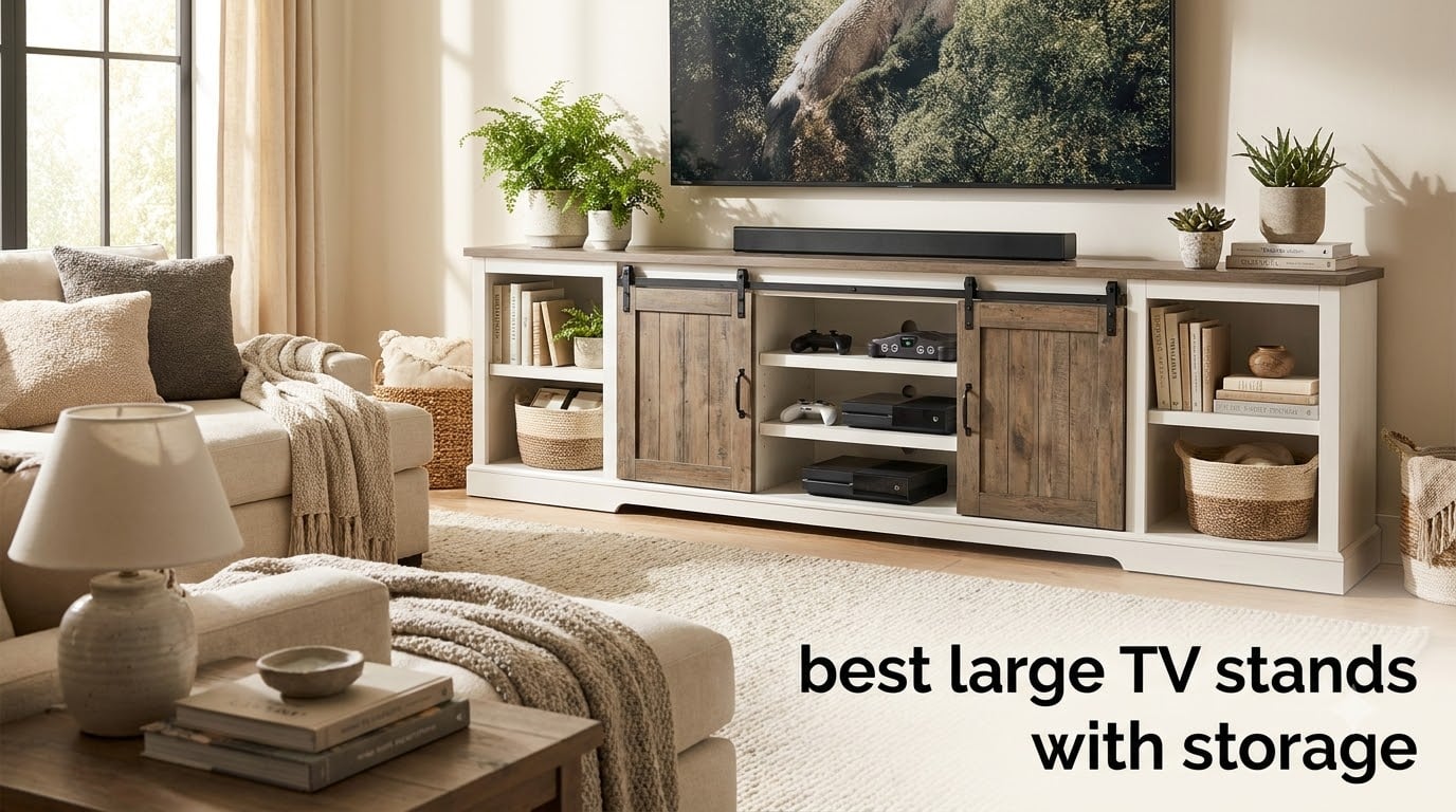 best large TV stands with storage