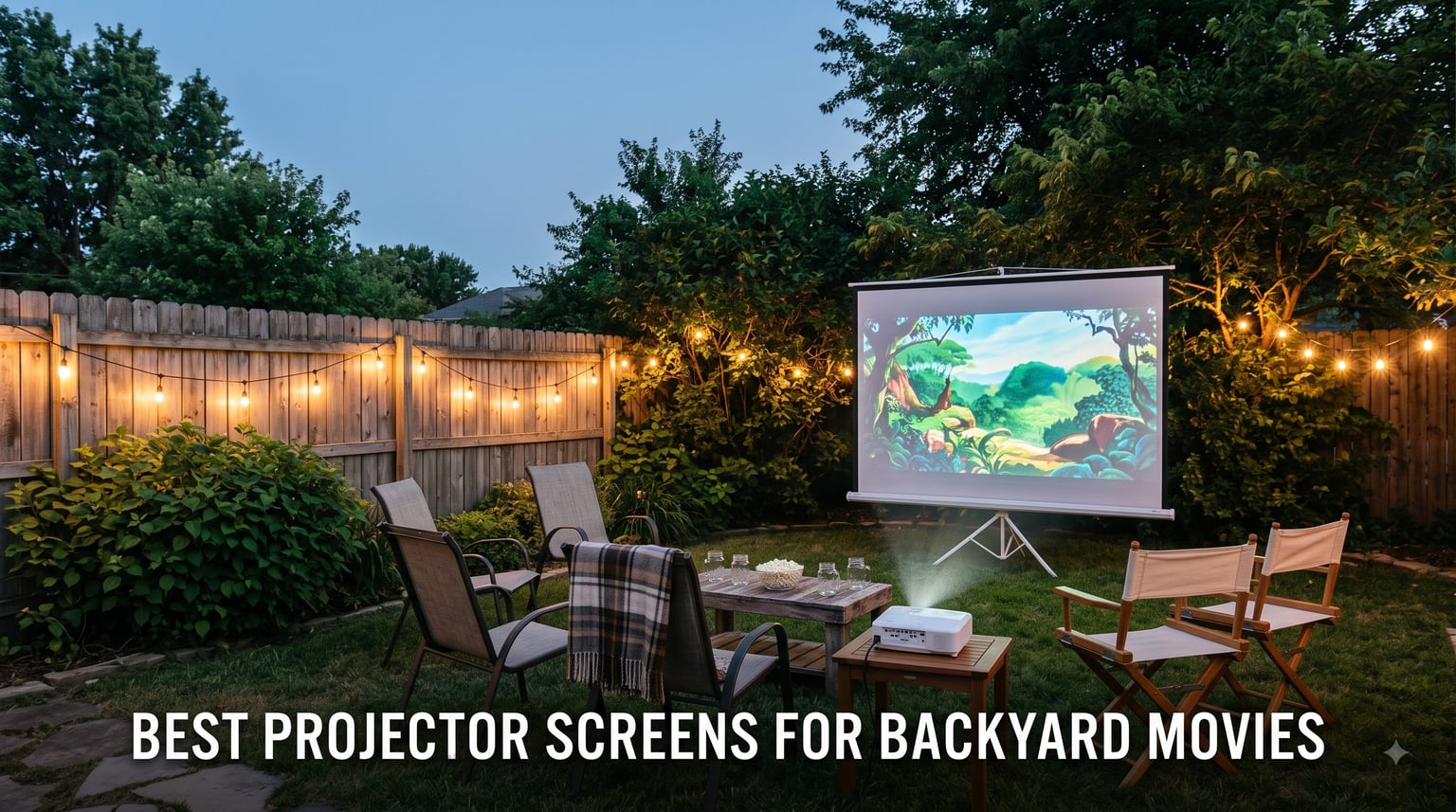 best projector screens for backyard movies