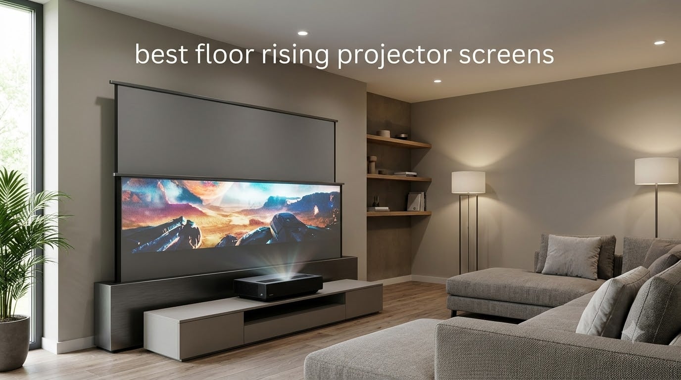 best floor rising projector screens