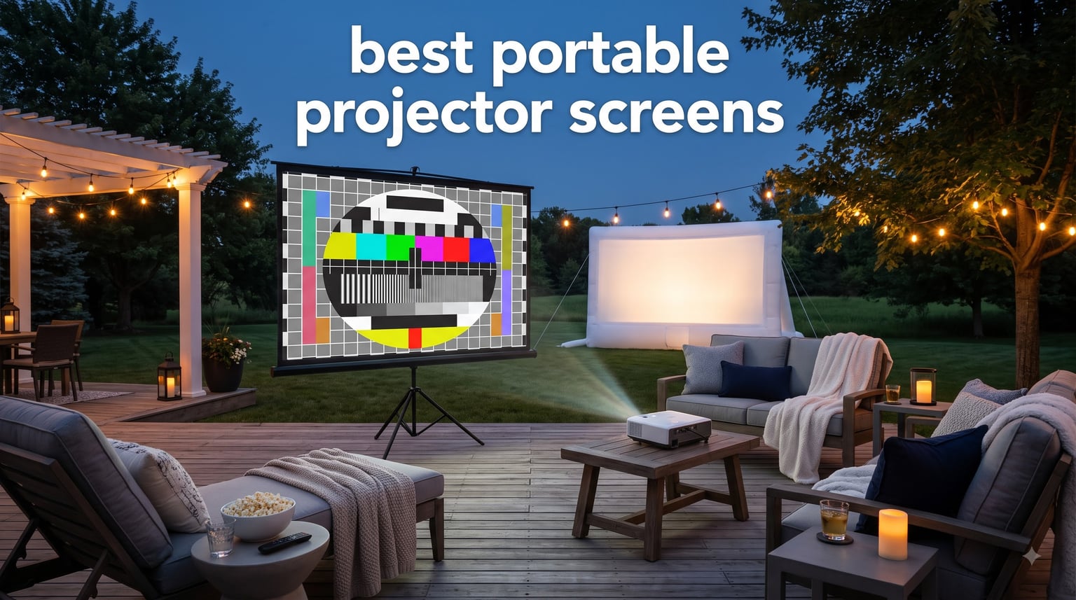 best portable projector screens