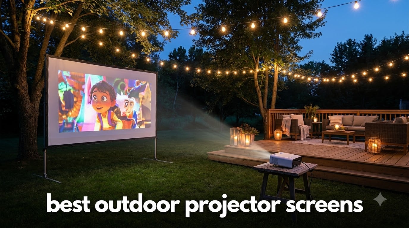 best outdoor projector screens
