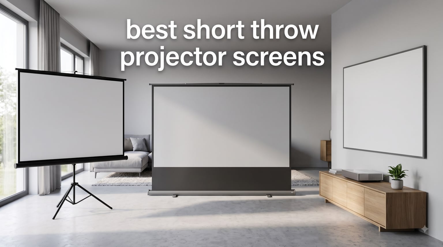 best short throw projector screens