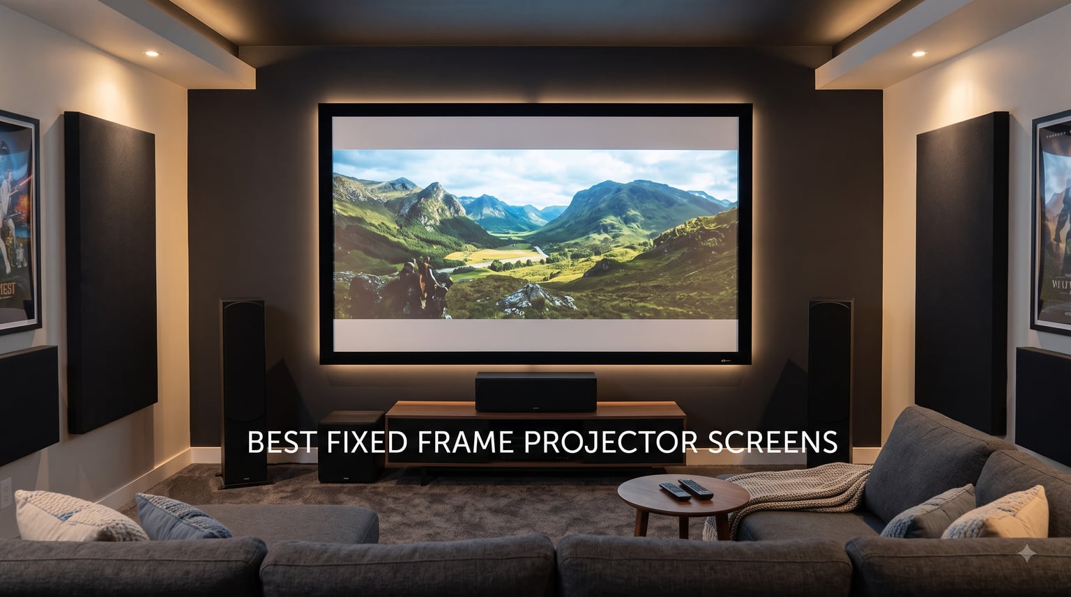 best fixed frame projector screens