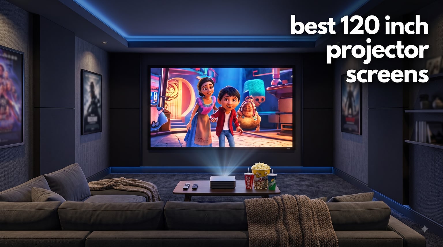 best 120 inch projector screens