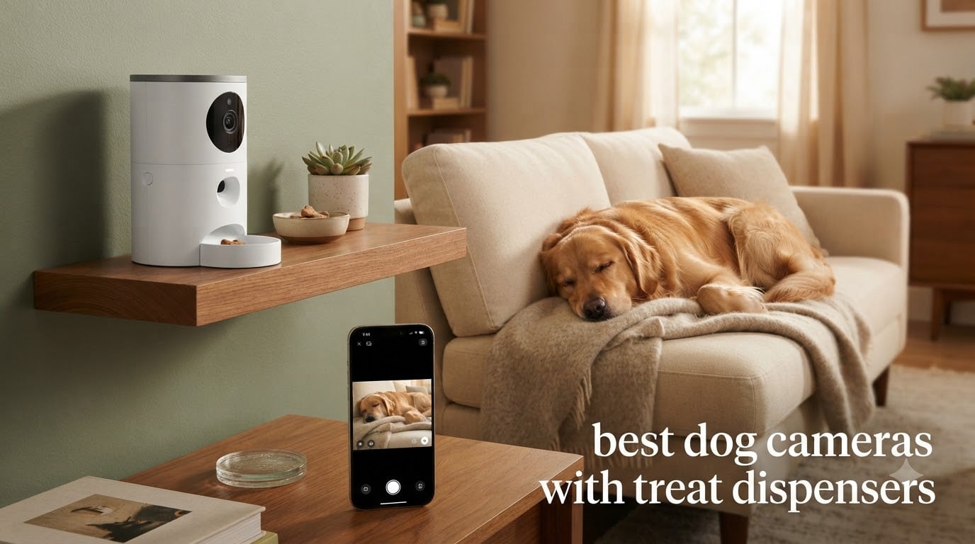 best dog cameras with treat dispensers
