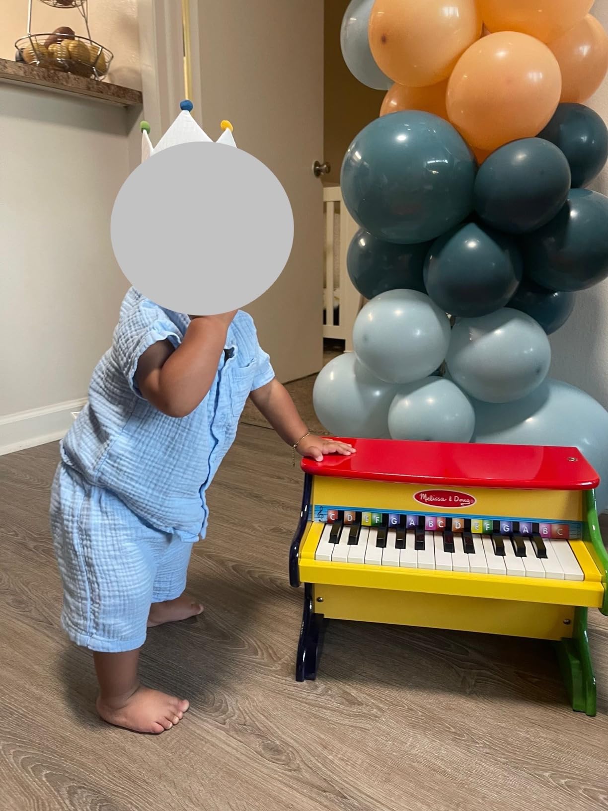 Melissa & Doug Learn-to-Play Wooden Mini Piano Toy with 25 Keys customer photo 1