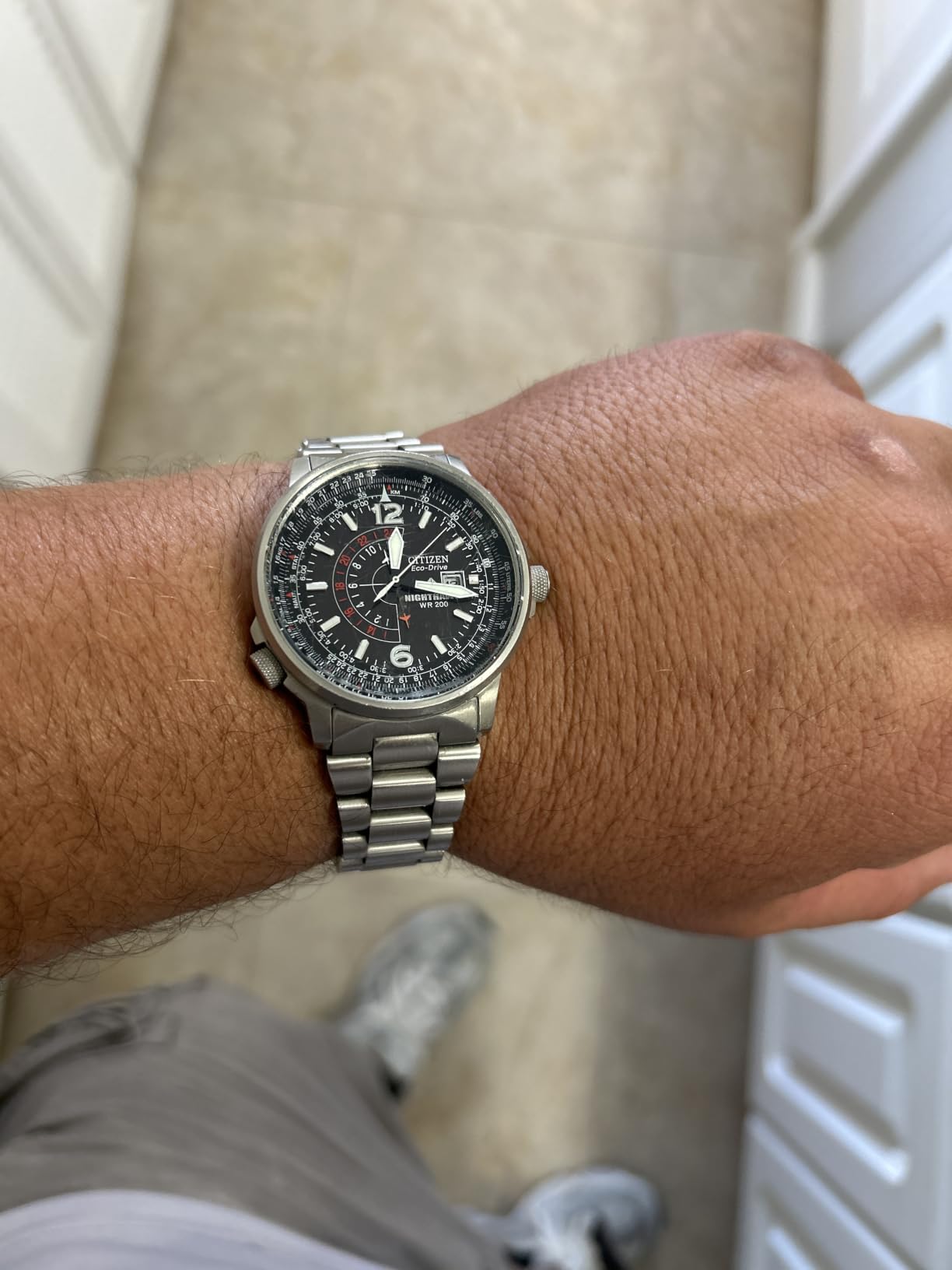 CITIZEN Men's Eco-Drive Promaster Nighthawk 42mm Stainless Steel BJ7000-52E customer photo 2