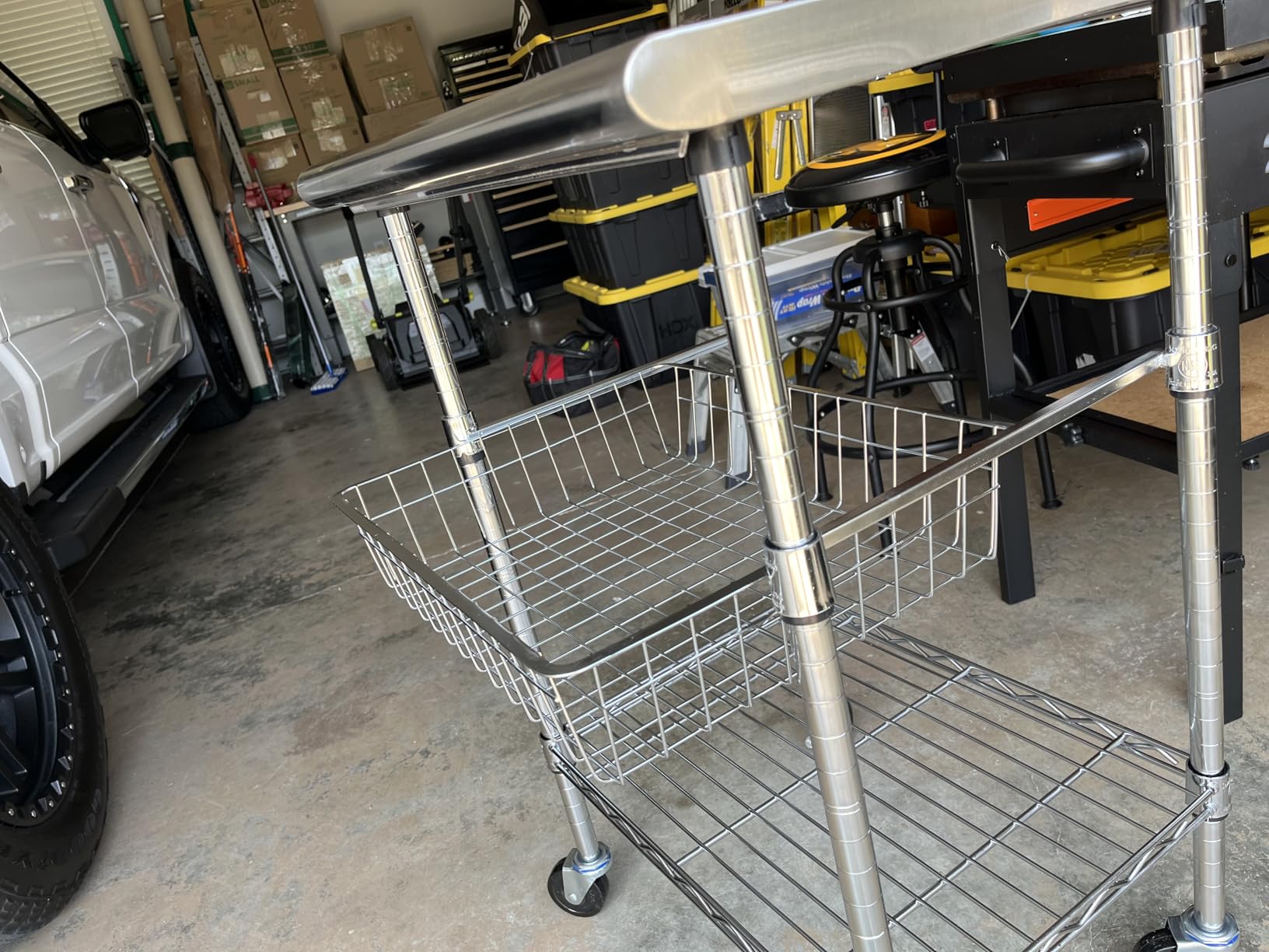 Stainless-Steel Commercial-Grade NSF-Certified Prep Table Cart, 24