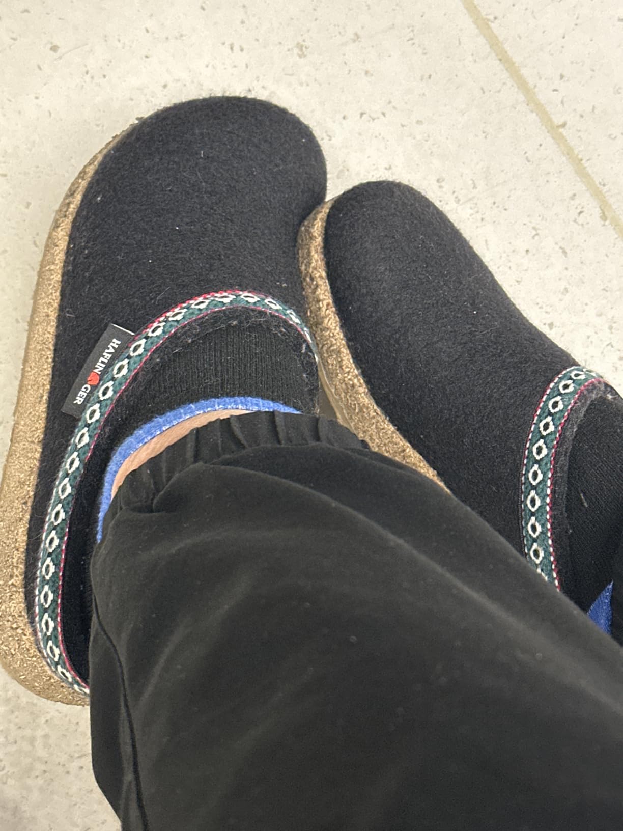 HAFLINGER Grizzly GZ Felt Clog Slipper Unisex customer photo 1
