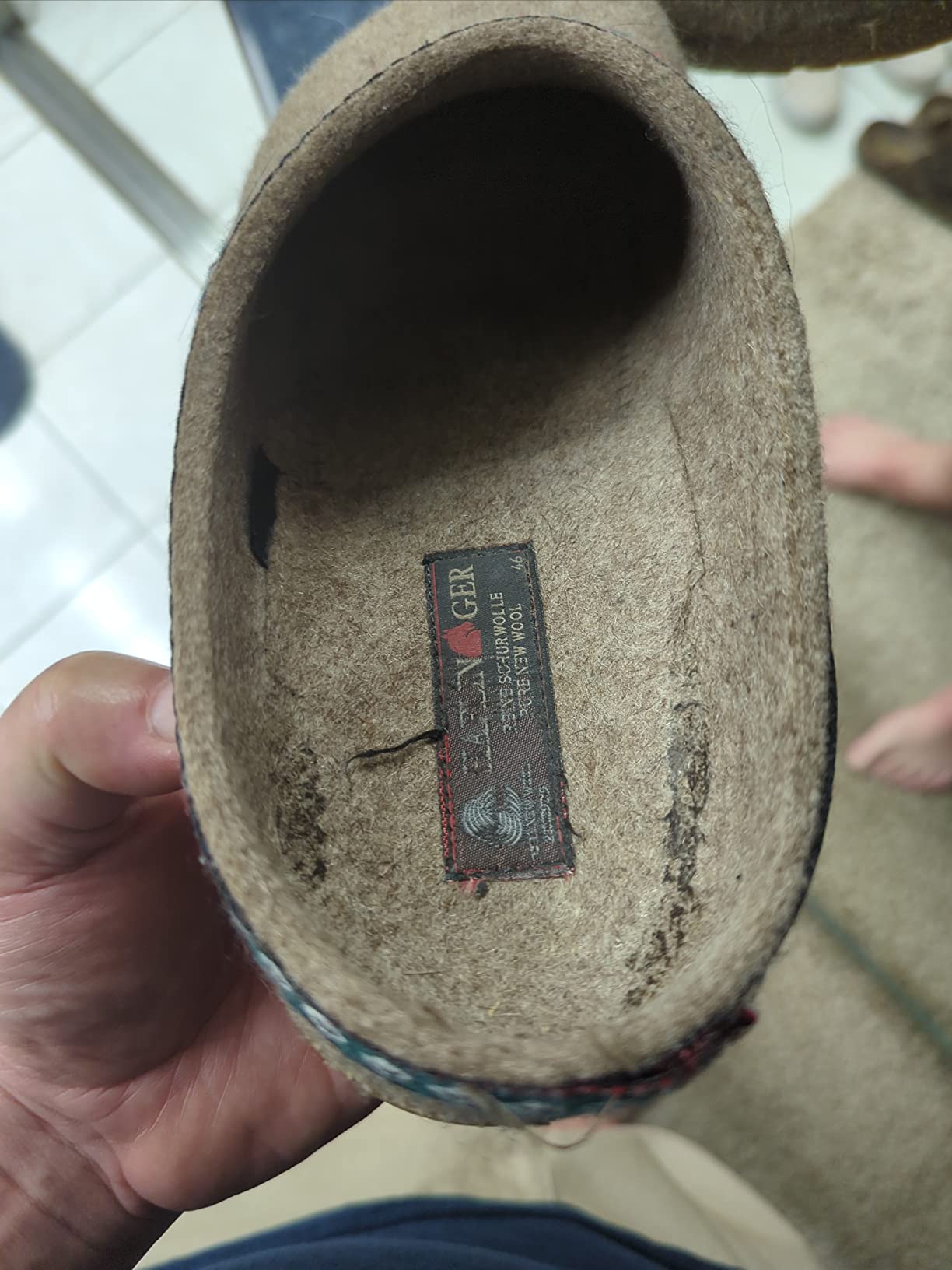 HAFLINGER Grizzly GZ Felt Clog Slipper Unisex customer photo 2