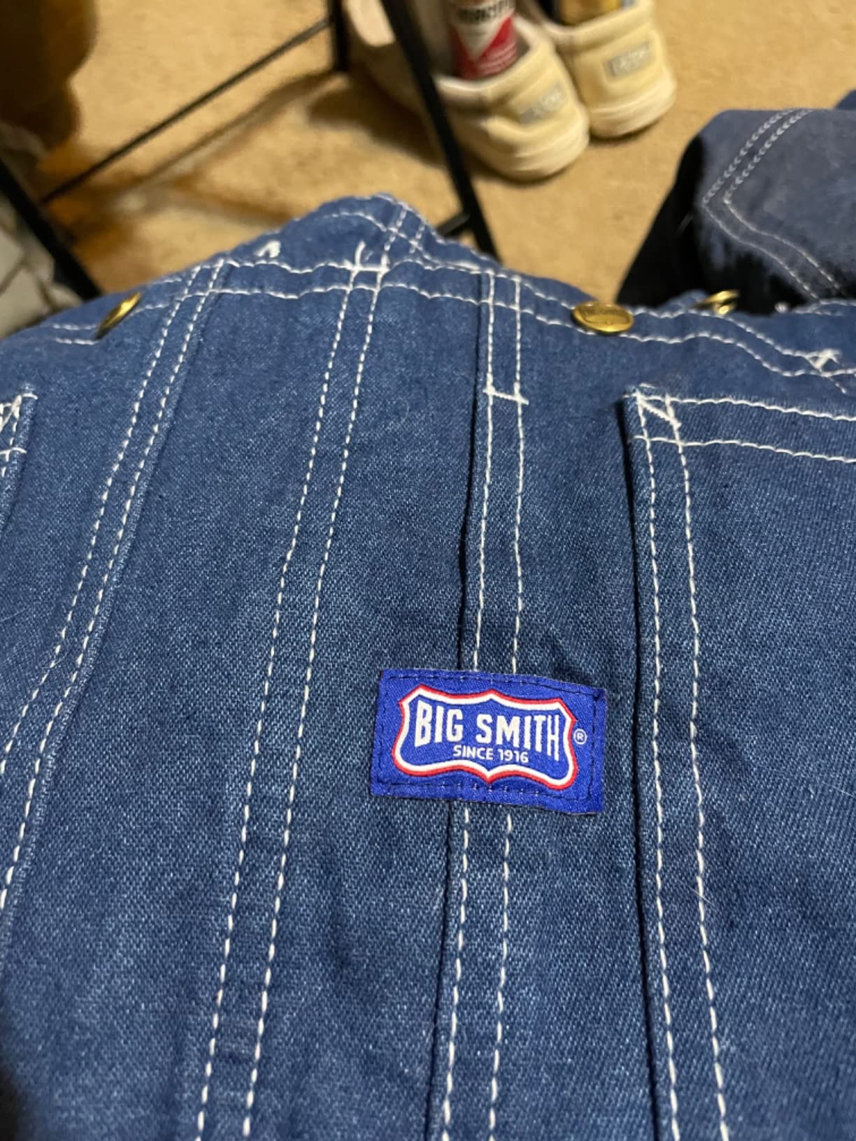Big Smith Men's Rigid Denim Bib Overall customer photo 1