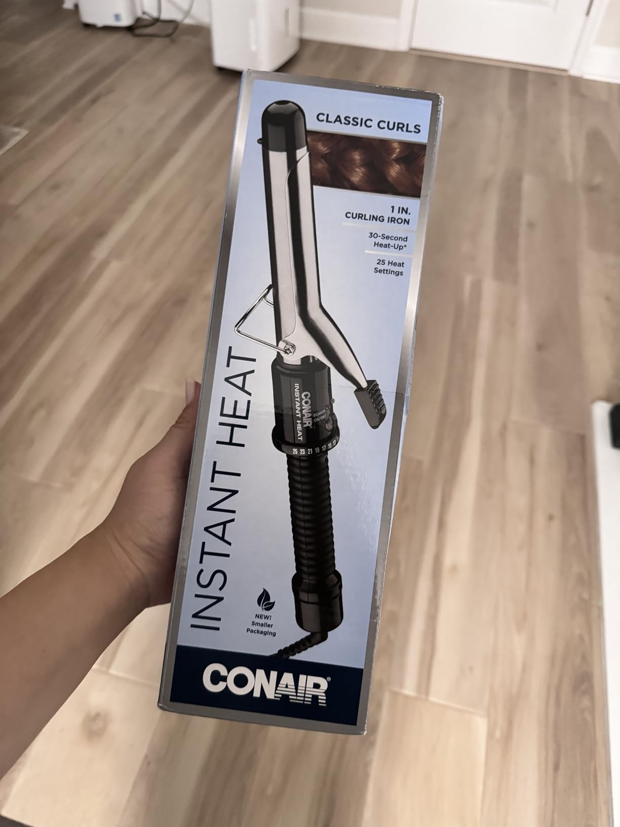 Conair Curling Iron, Short to Medium Hair, 3/4-in. Barrel, Black/Silver customer photo 2
