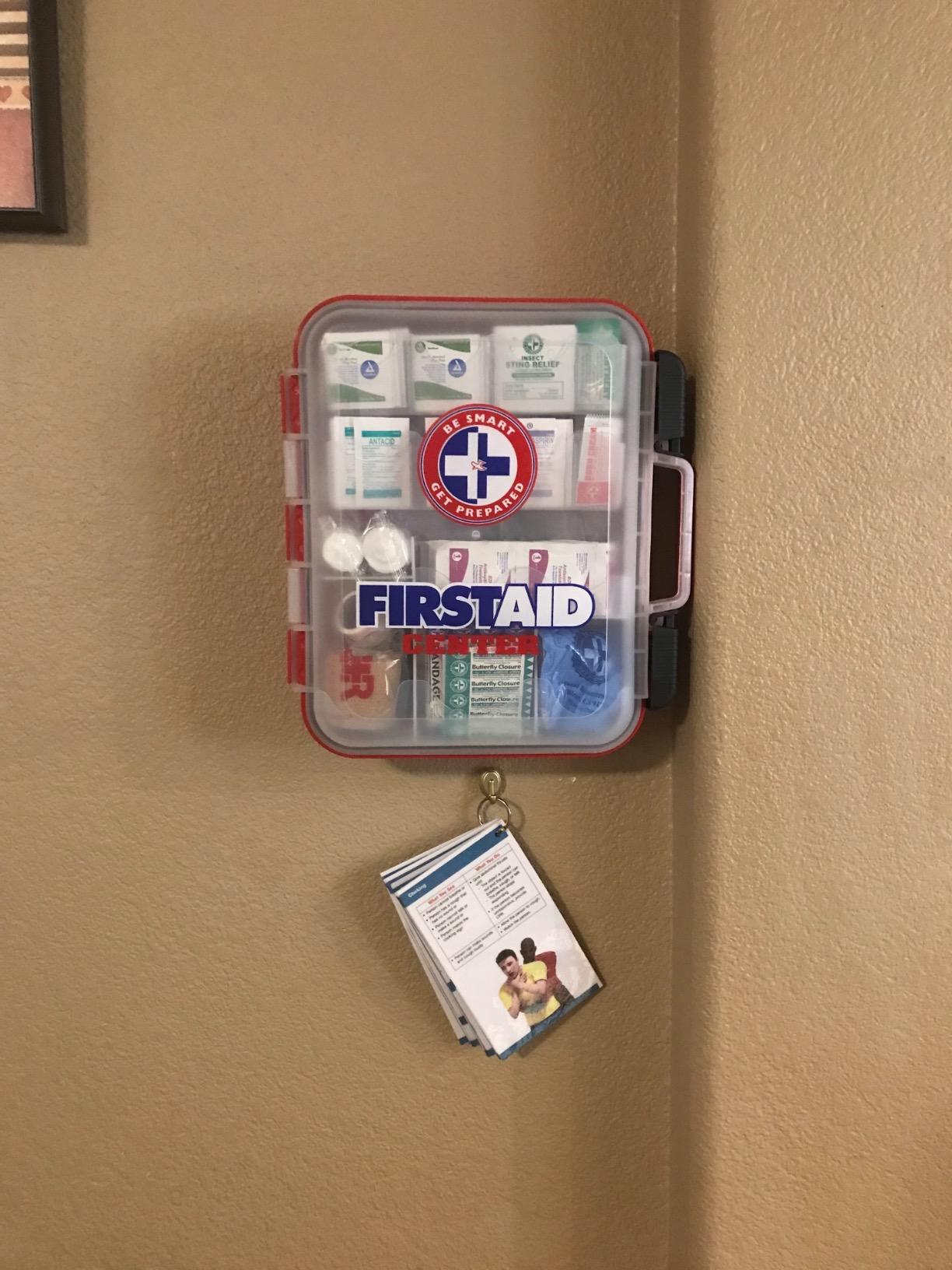 Be Smart Get Prepared First Aid Kit Hard Red Case 326 Pieces Exceeds OSHA and ANSI Guidelines 100 People - Office, Home, Car, School, Emergency, Survival, Camping, Hunting and Sports (20HBC01015REV3) customer photo 1