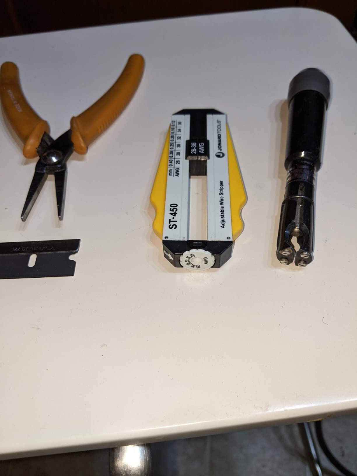 Jonard Tools ST-450 Adjustable Precision Wire Stripper, 26-36 AWG customer photo 1