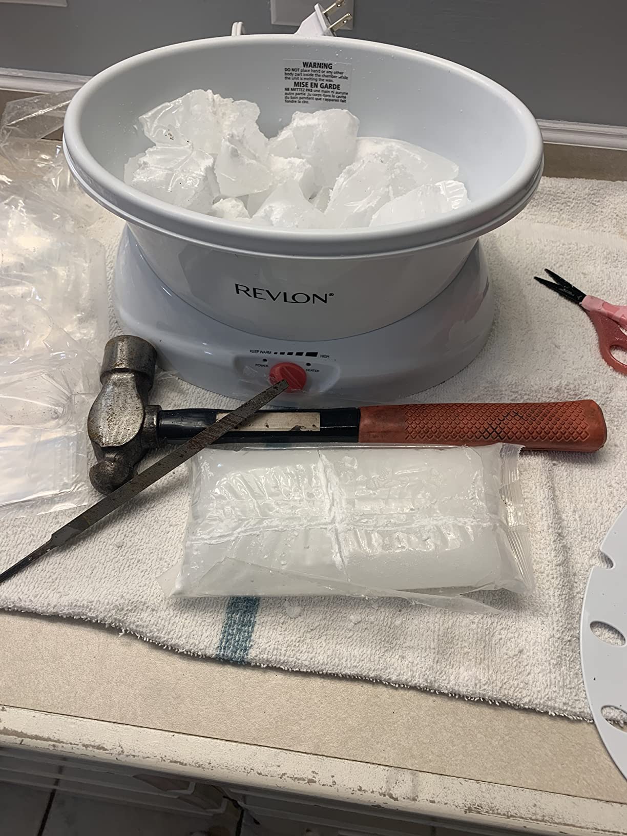 Revlon Moisturizing Quick Heat Paraffin Bath, White/Pink customer photo 2