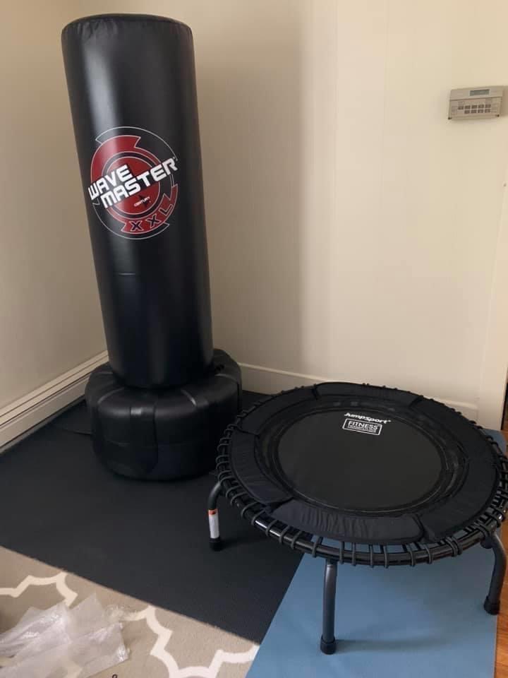 JumpSport Workout Rebounder for Adults, Mini Fitness Trampoline customer photo 1