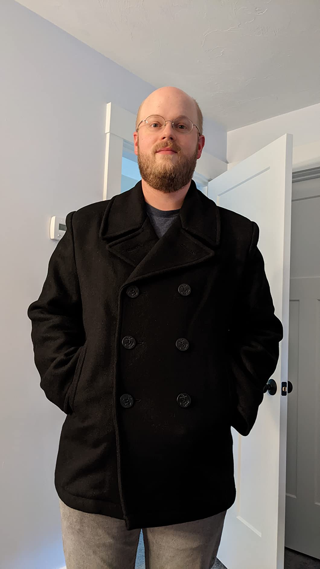 Mil-Tec Us Navy Pea Coat Tuch Men's Jacket customer photo 1